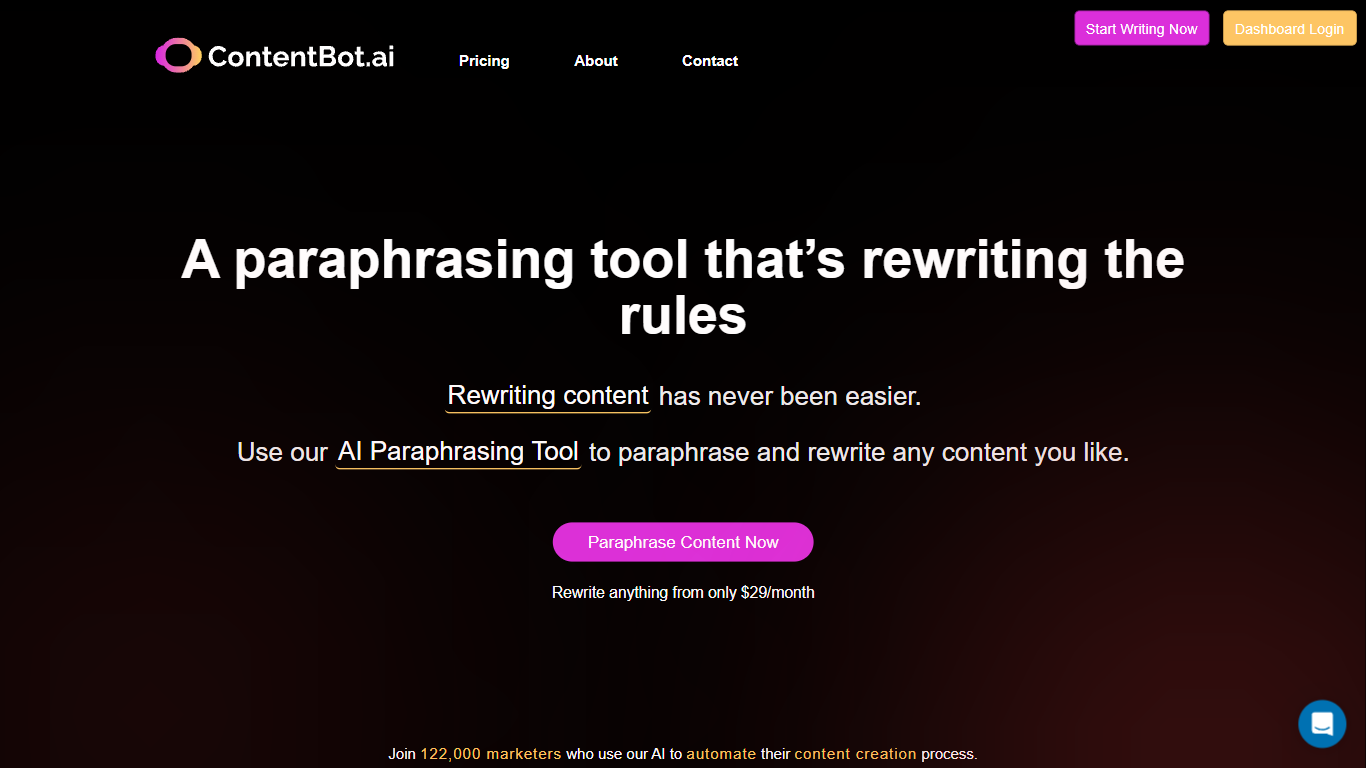 Paraphrasing Tool by ContentBot.ai