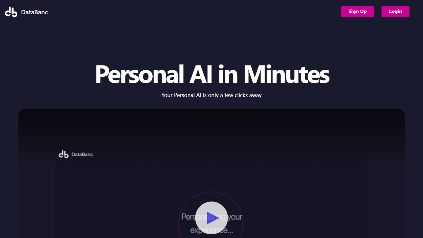 DataBanc - Personal AI In Minutes