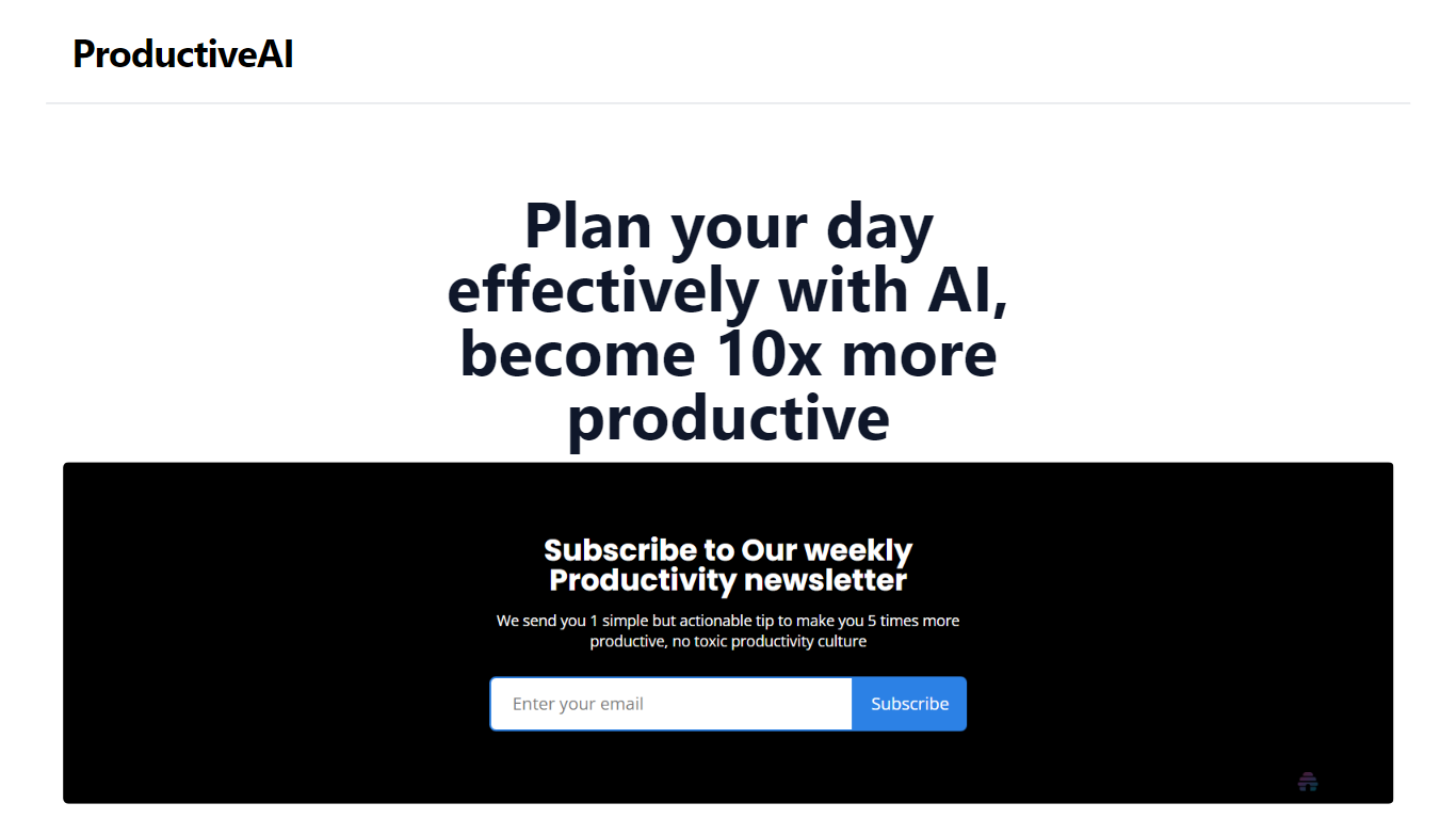 Plan My Day AI