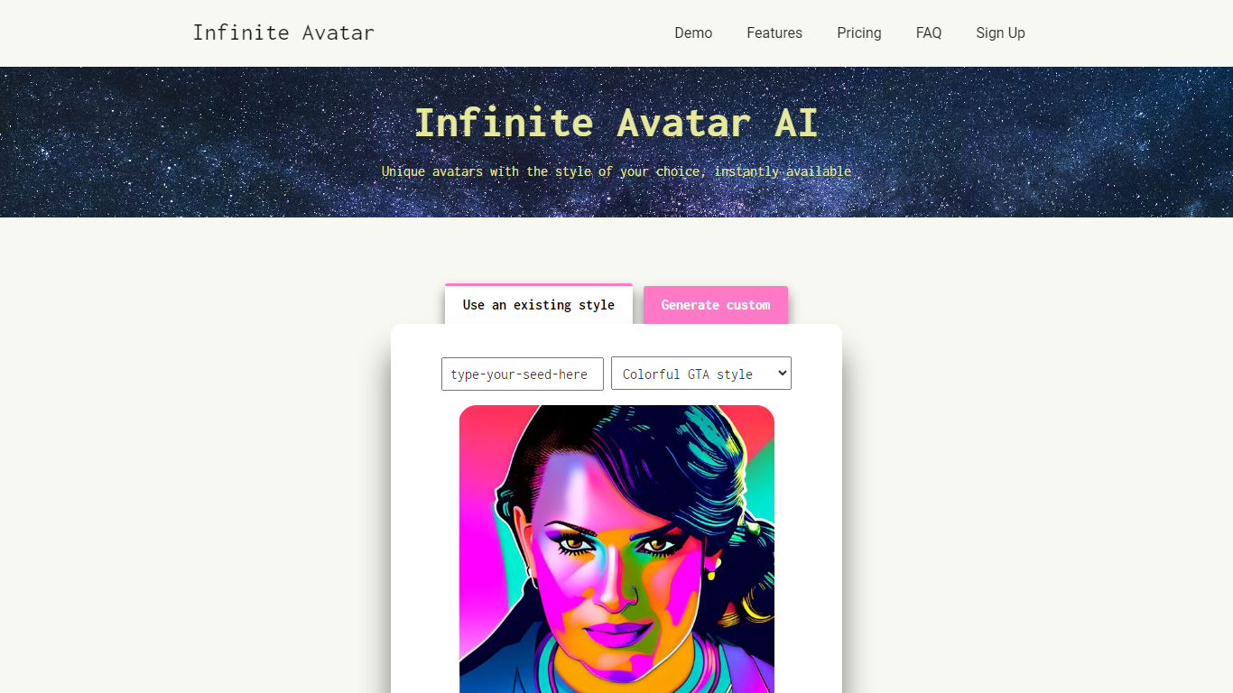 Infinite Avatar