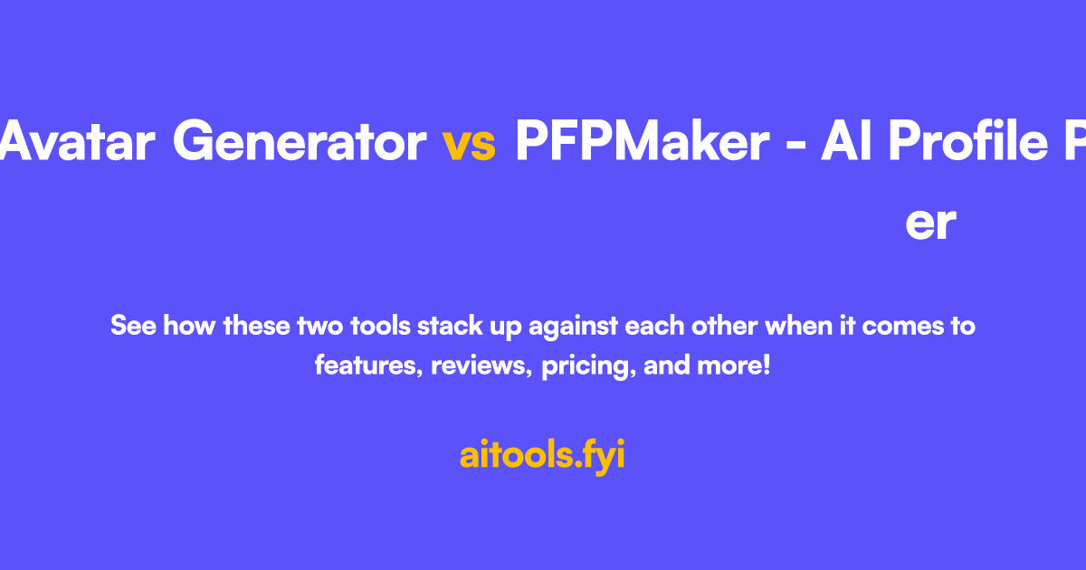 Artguru AI Avatar Generator vs PFPMaker - AI Profile Picture Maker ...