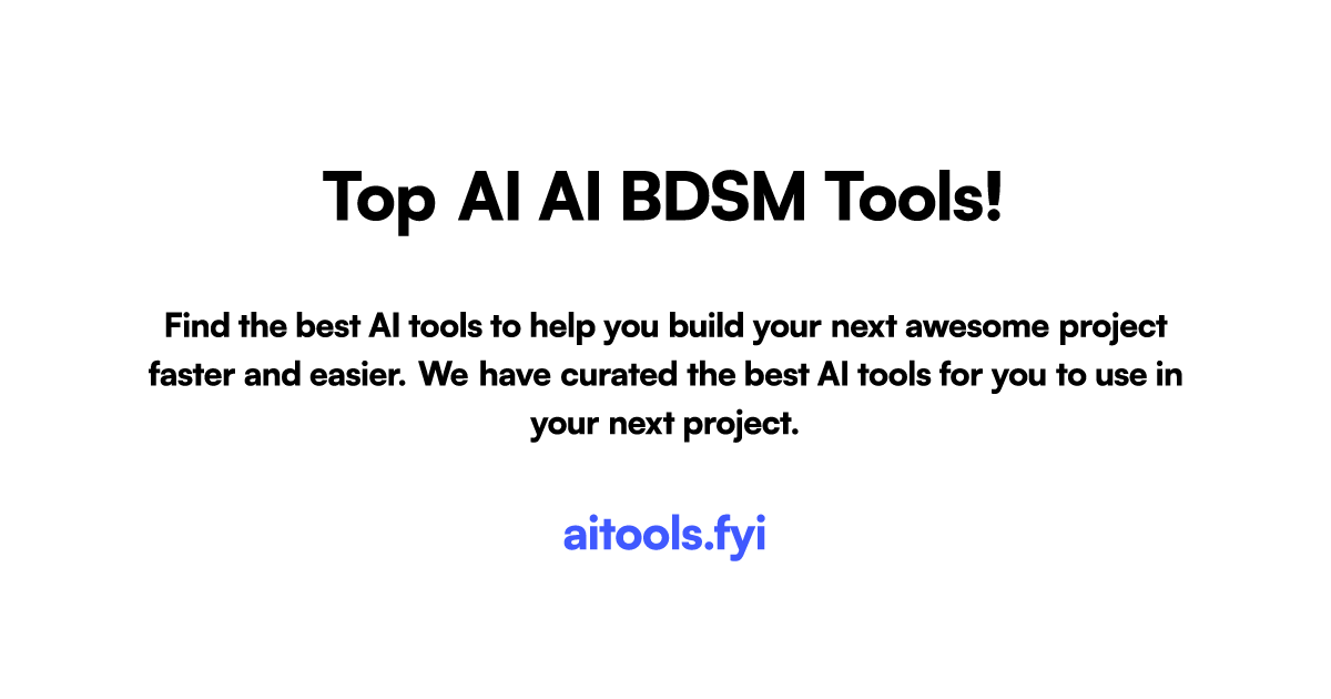 Top 13 AI BDSM tools in 2026